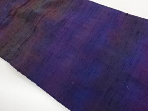 手織り紬抽象模様暈し名古屋帯